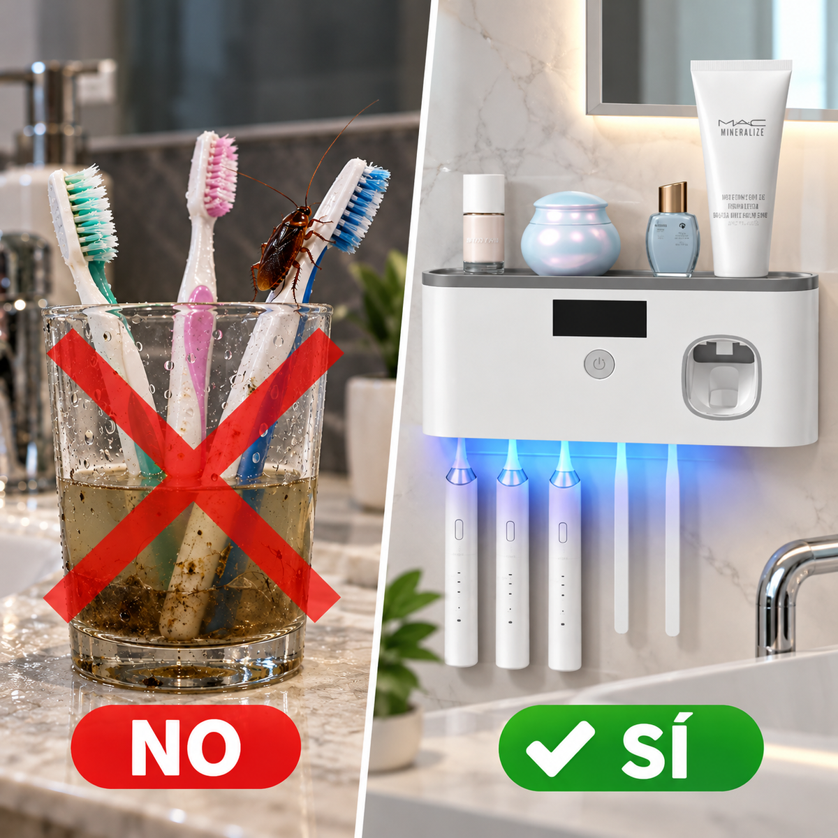 ESTERILIZADOR DE CEPILLO DE DIENTES